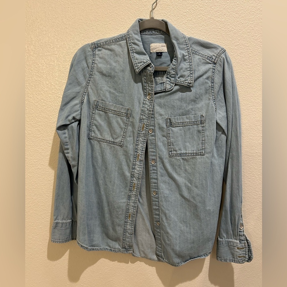 Target denim button up